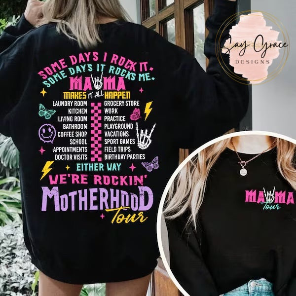 We're Rockin' Motherhood Front and Back