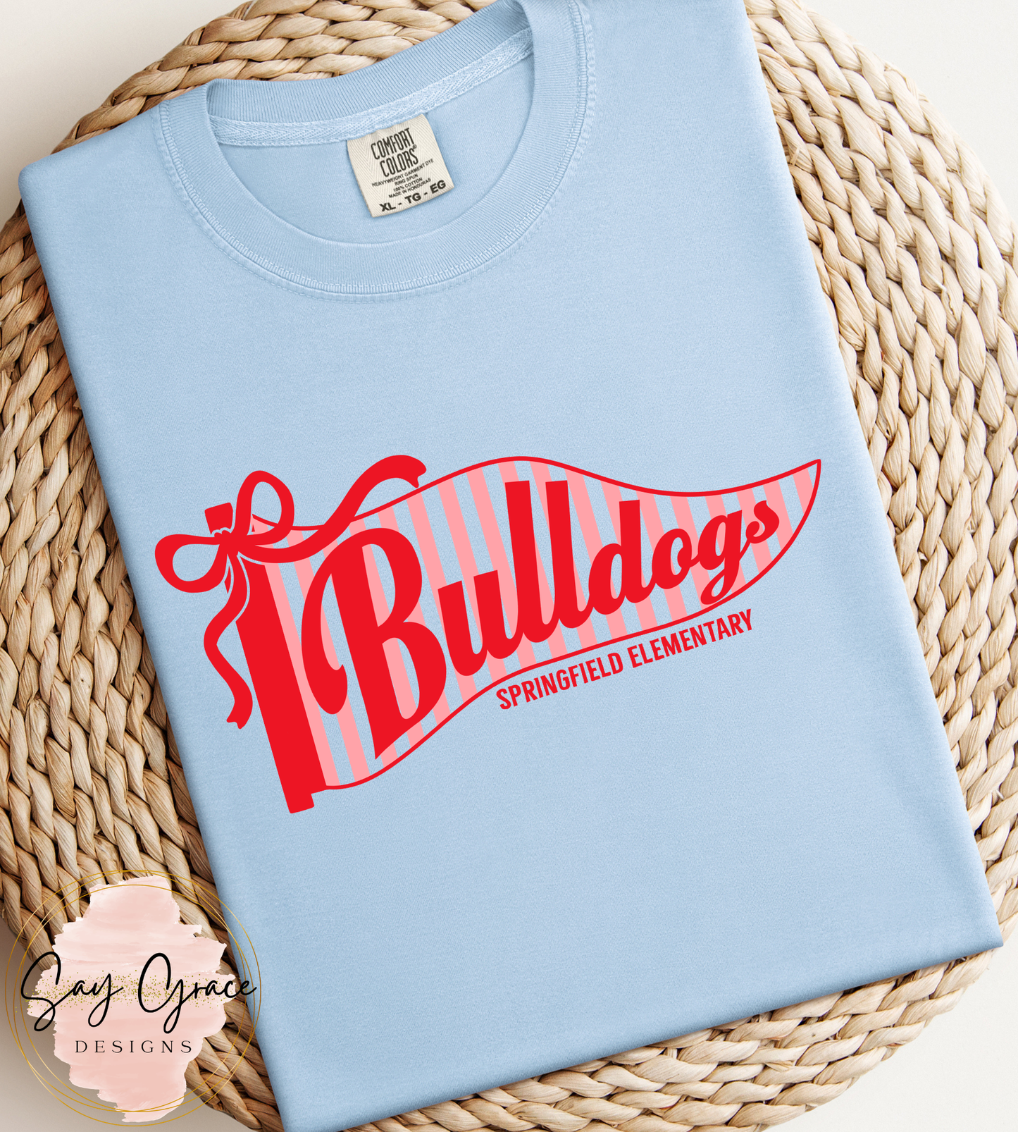 BULLDOGS Springfield Pendant with Stripes