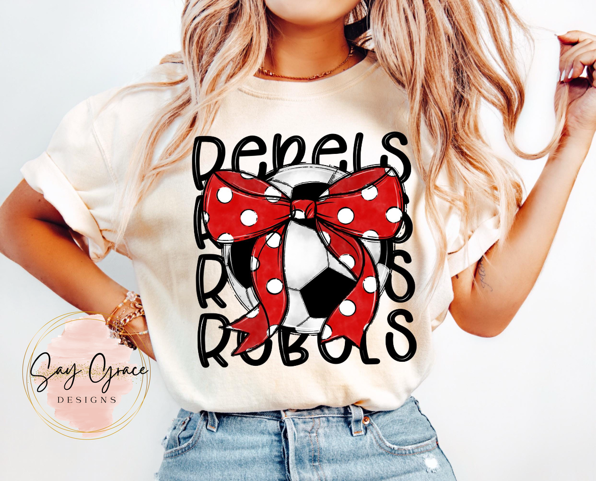 Rebels Soccer Bow