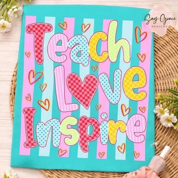 Teach Love Inspire Stripe