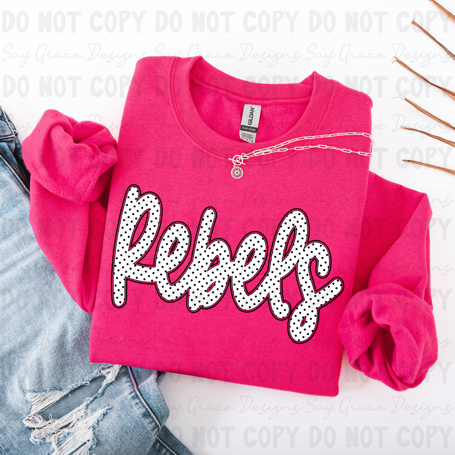 Rebels Polka Dot Script