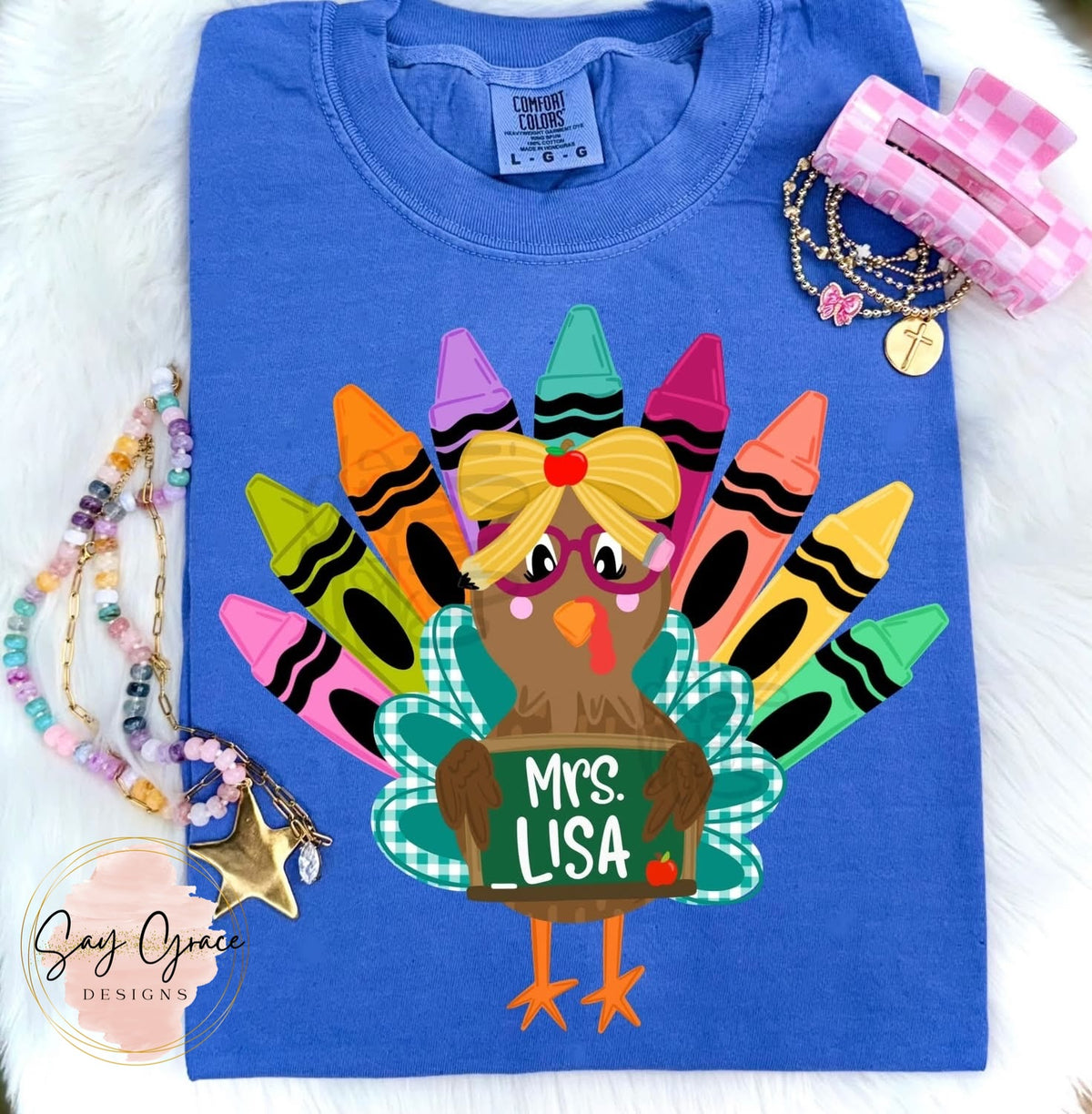 Turkey Crayon Personalized