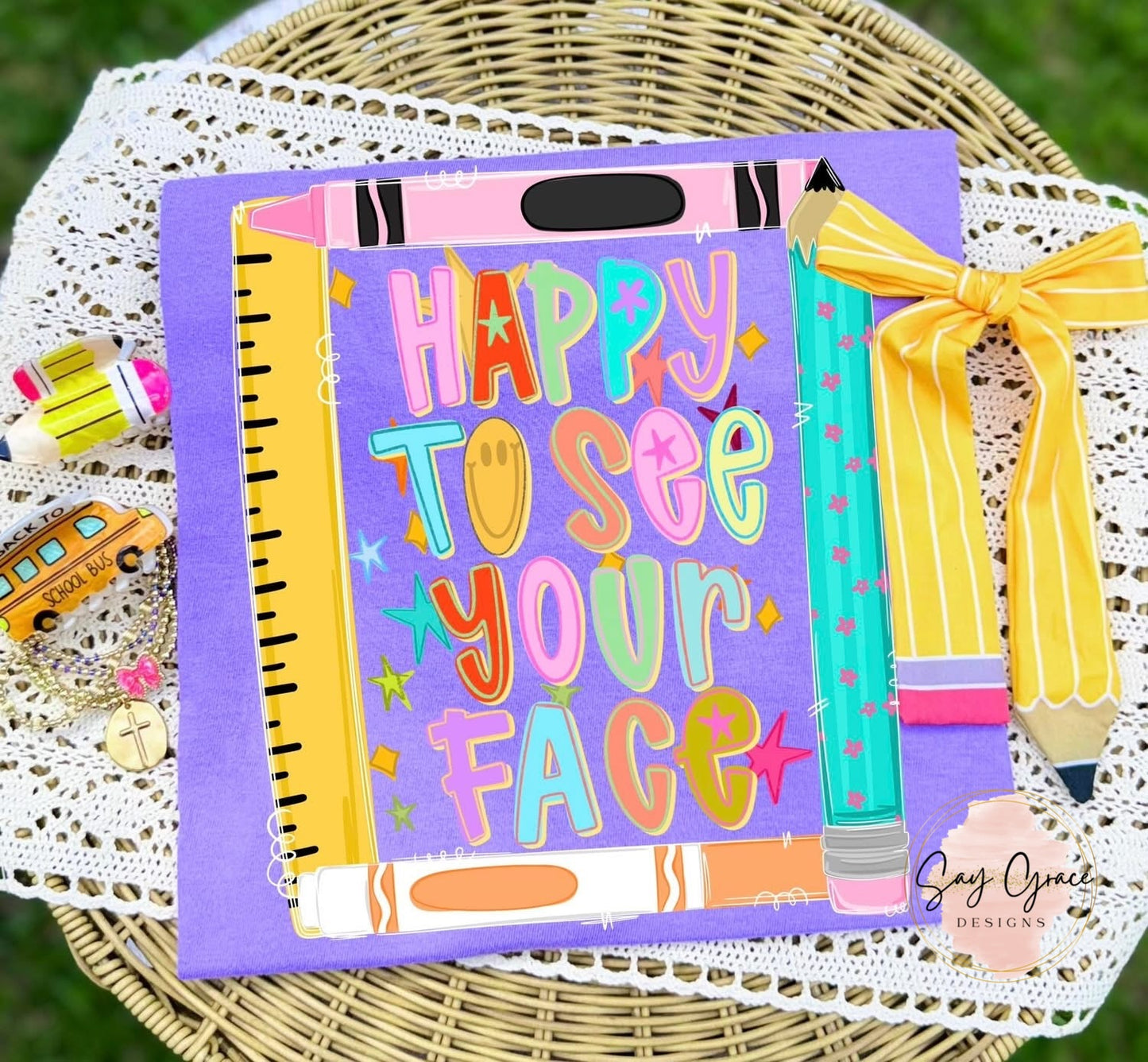 Happy to See Your Face with Frame