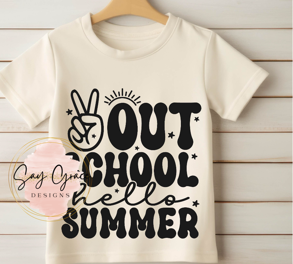 Peace Out School Hello Summer