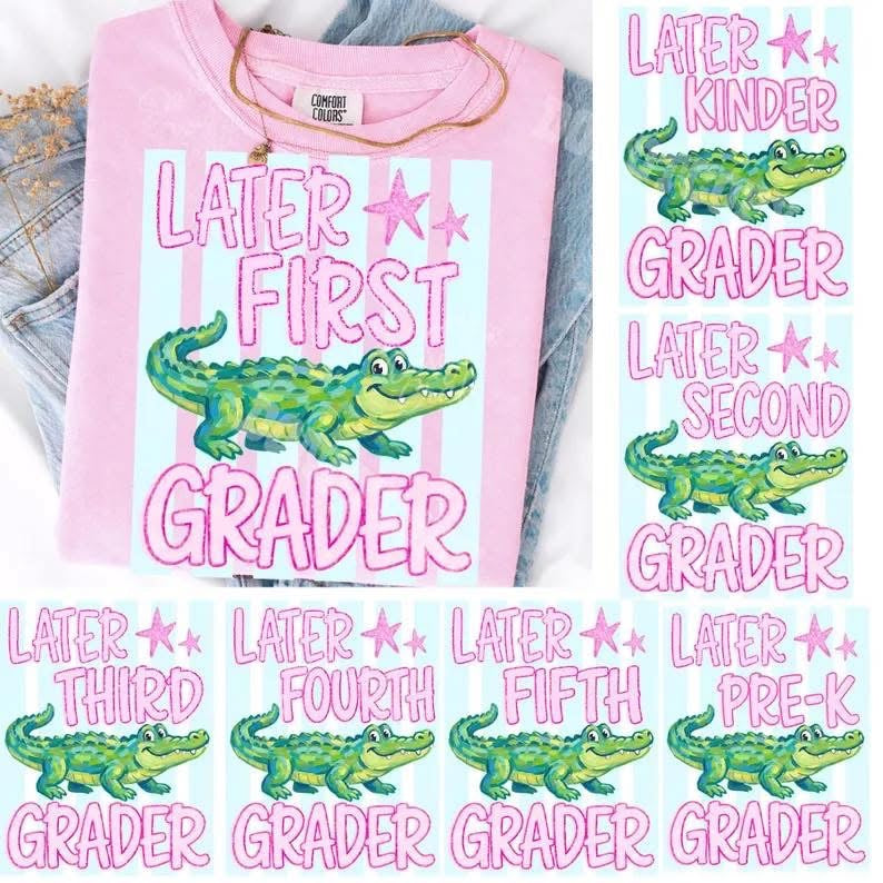 Later Grader Glitter and Stripes