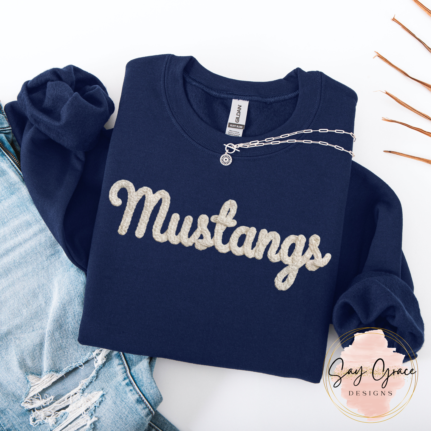 MUSTANGS Faux Yarn