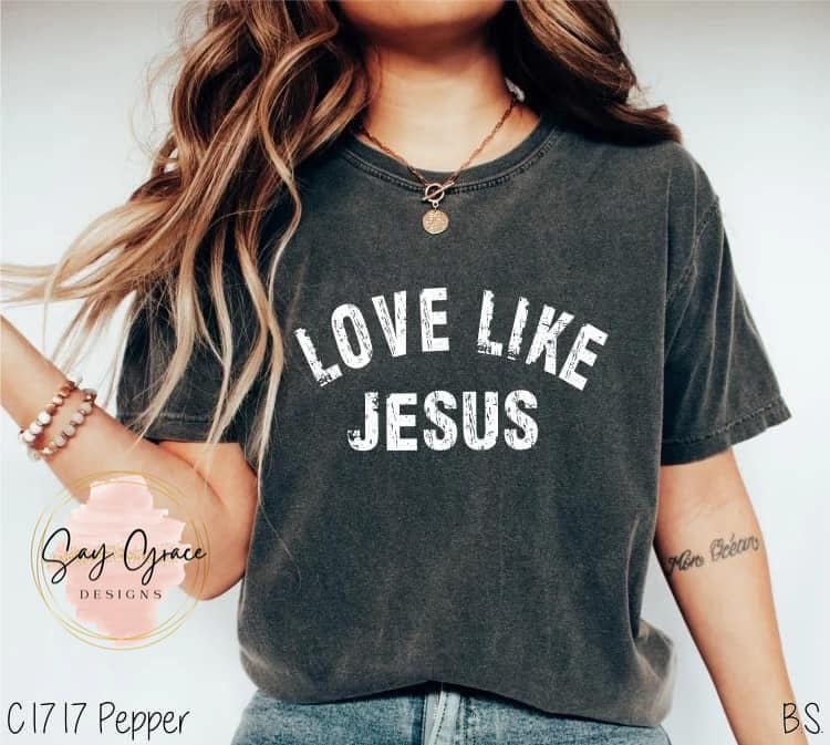 Love Like Jesus Distressed White