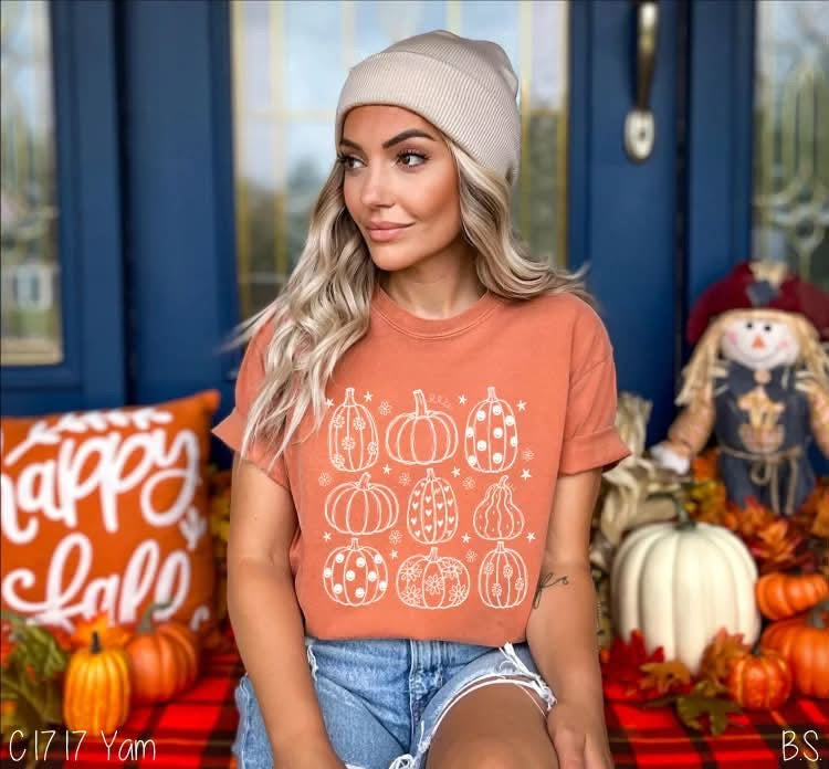 Pumpkin Collage White