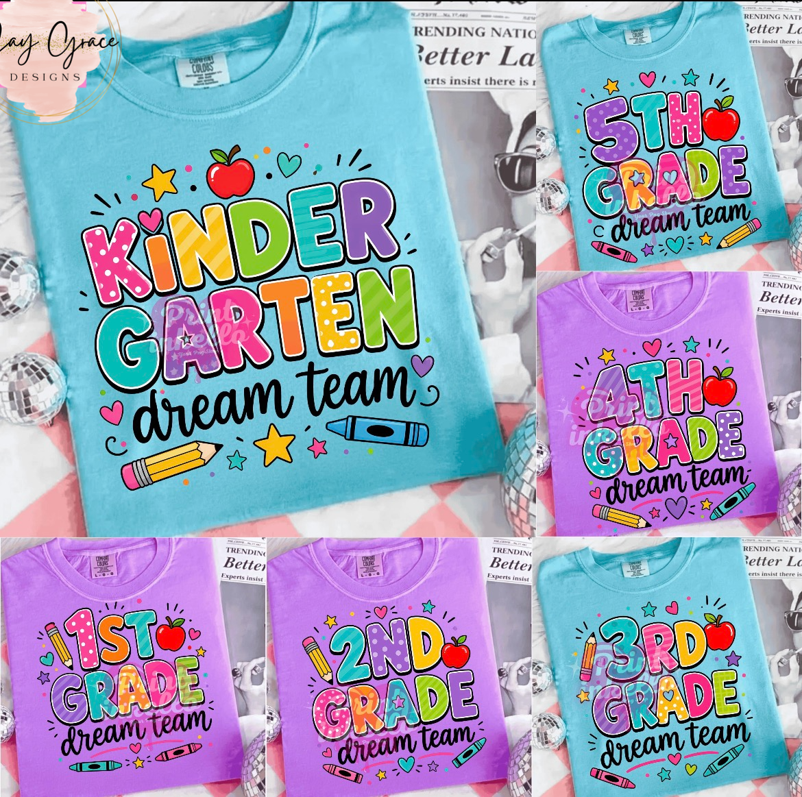 Grade Level Dream Team Polka Dot