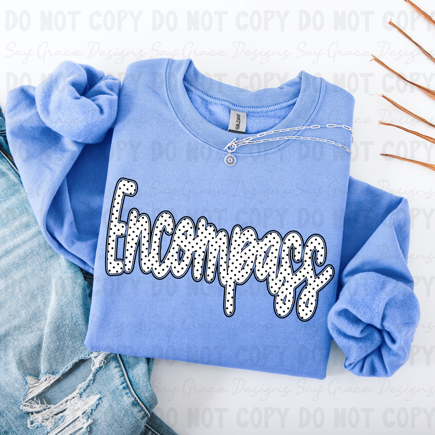 Encompass Polka Dot Script