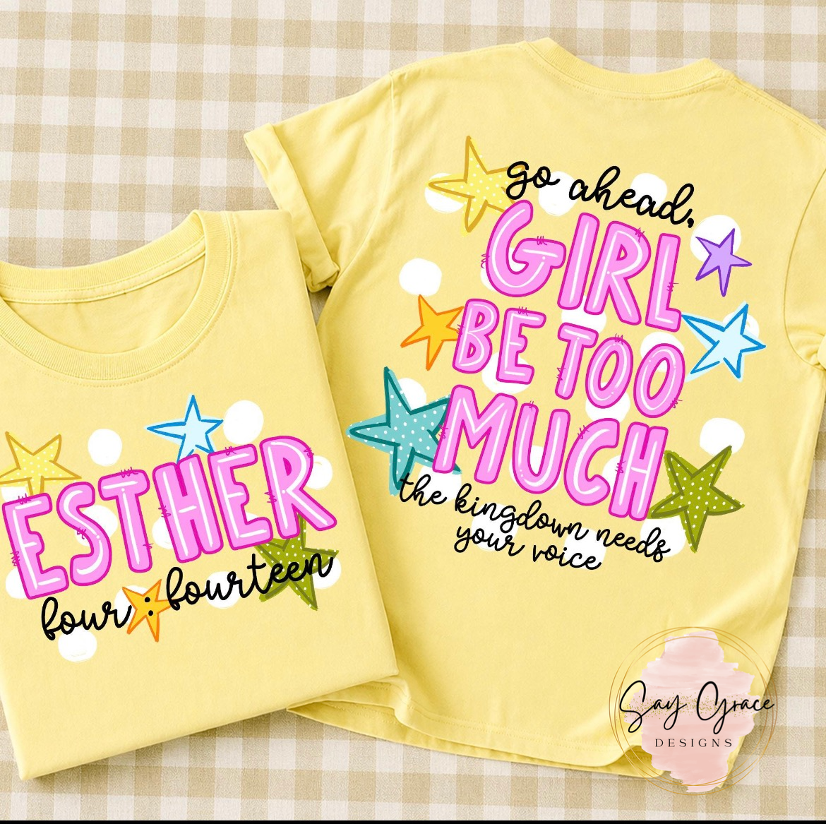 Be Too Much-Front and Back