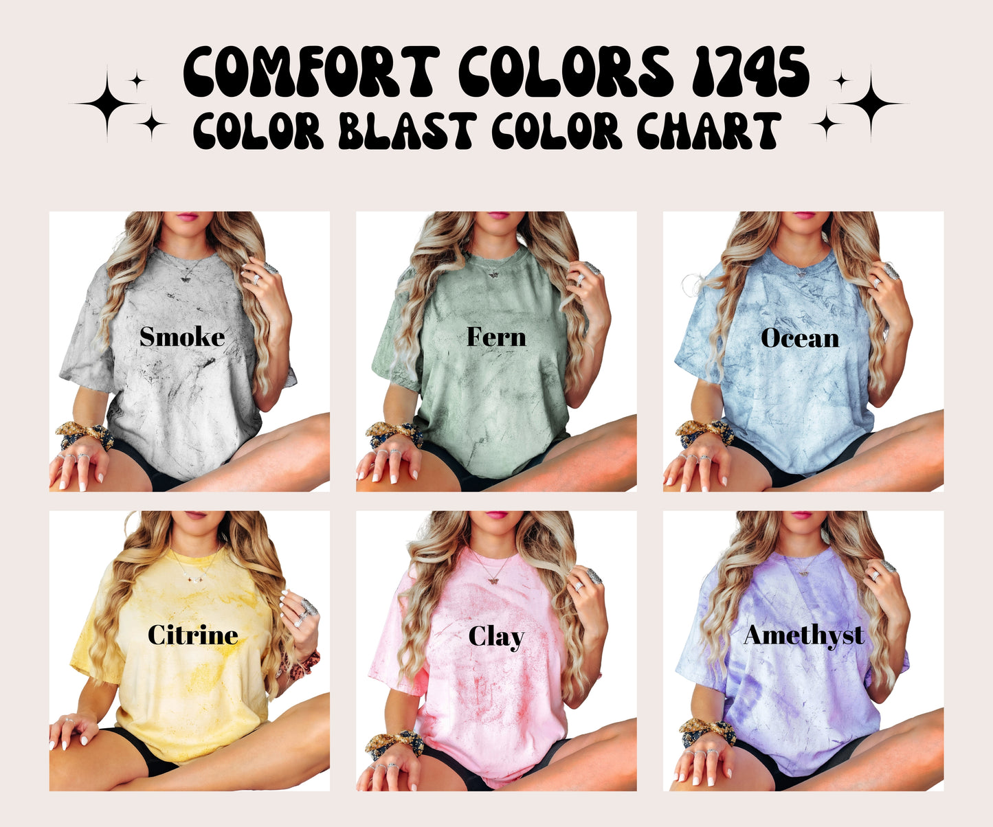Color Blast by Comfort Colors Color Chart