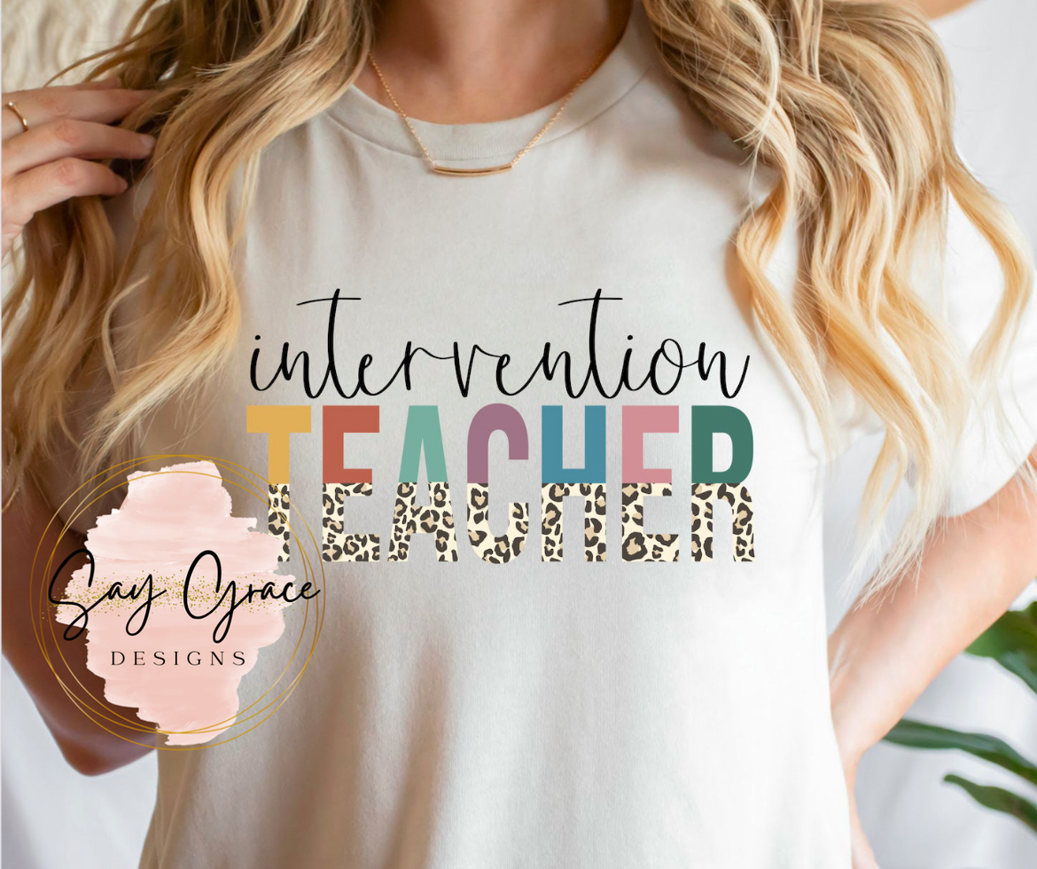 Intervention Teacher Half Leopard