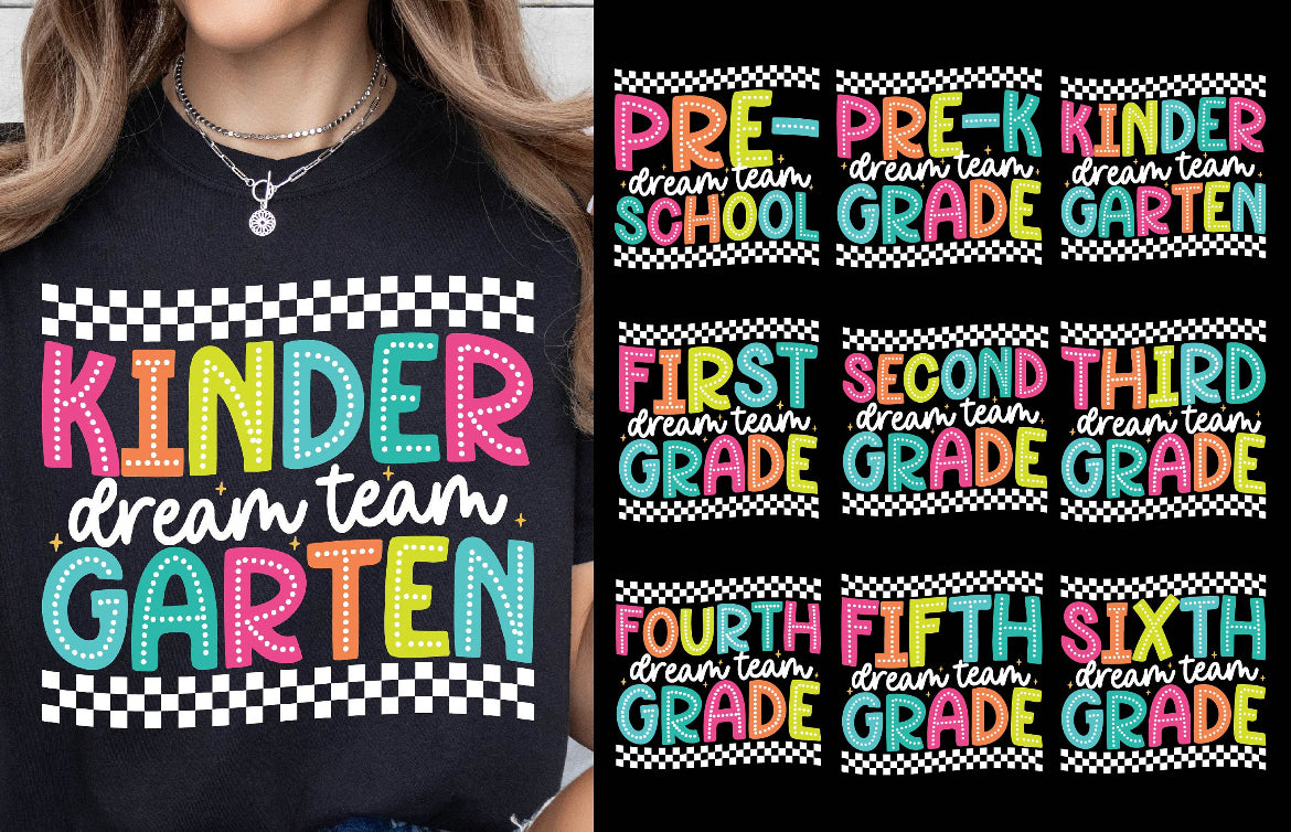 Dream Team Grade Level Bright Colorful