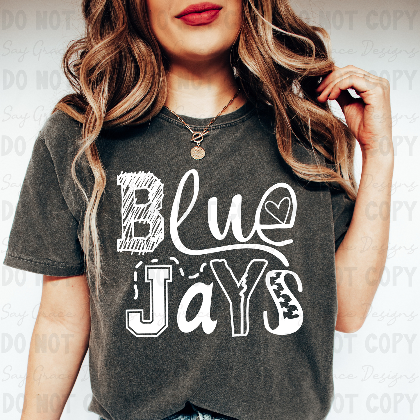 Blue Jays Doodle Letters