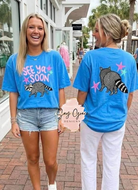 See Ya Soon Racoon-Front and Back