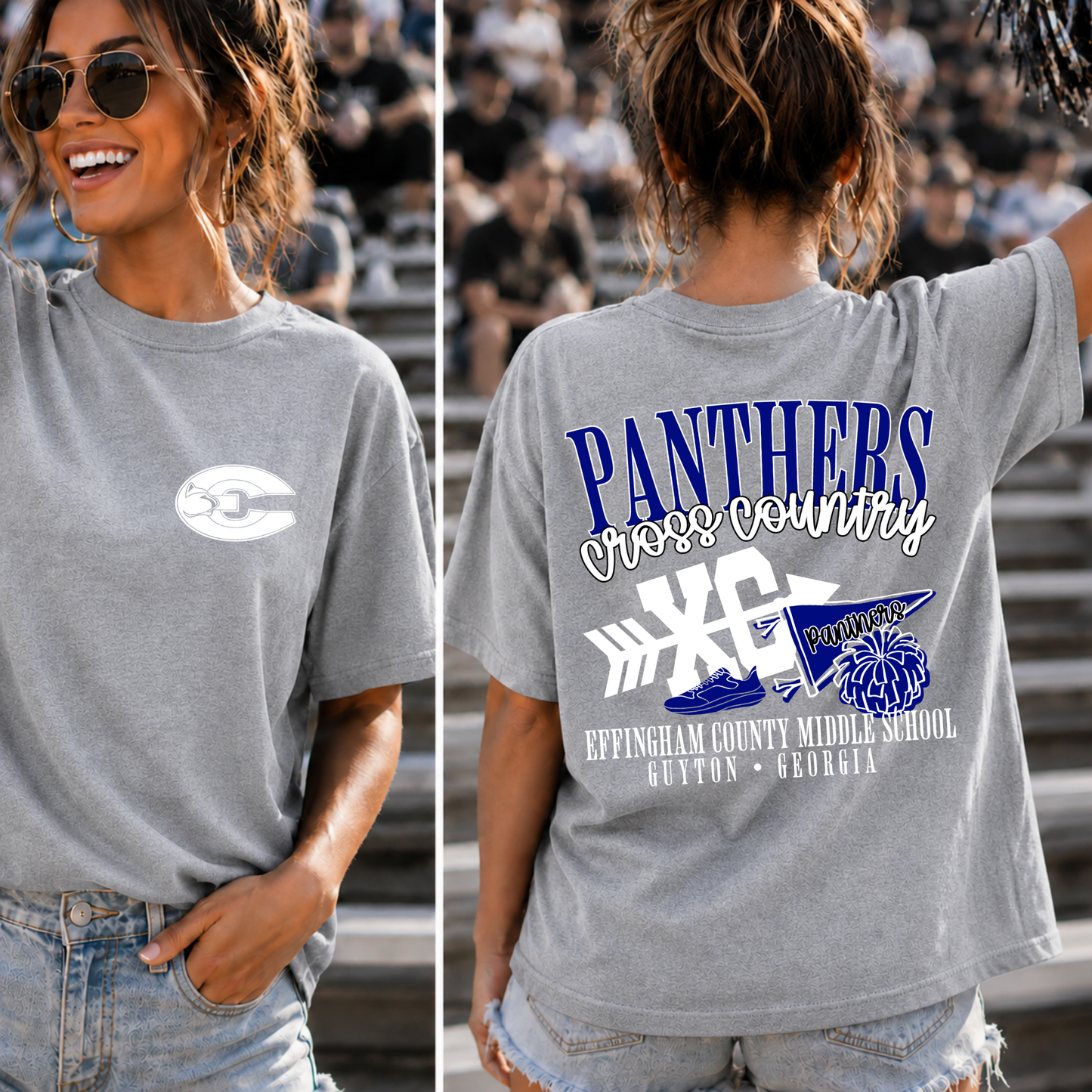 PANTHERS Cross County Front and Back
