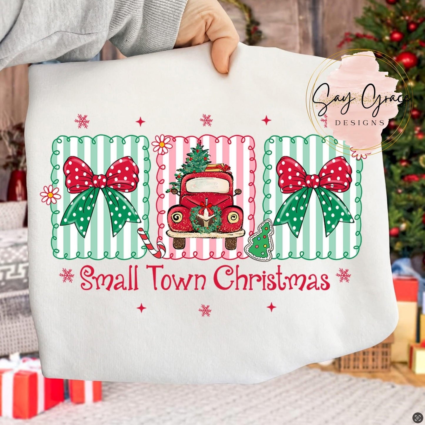 Small Town Christmas Trio of Squares
