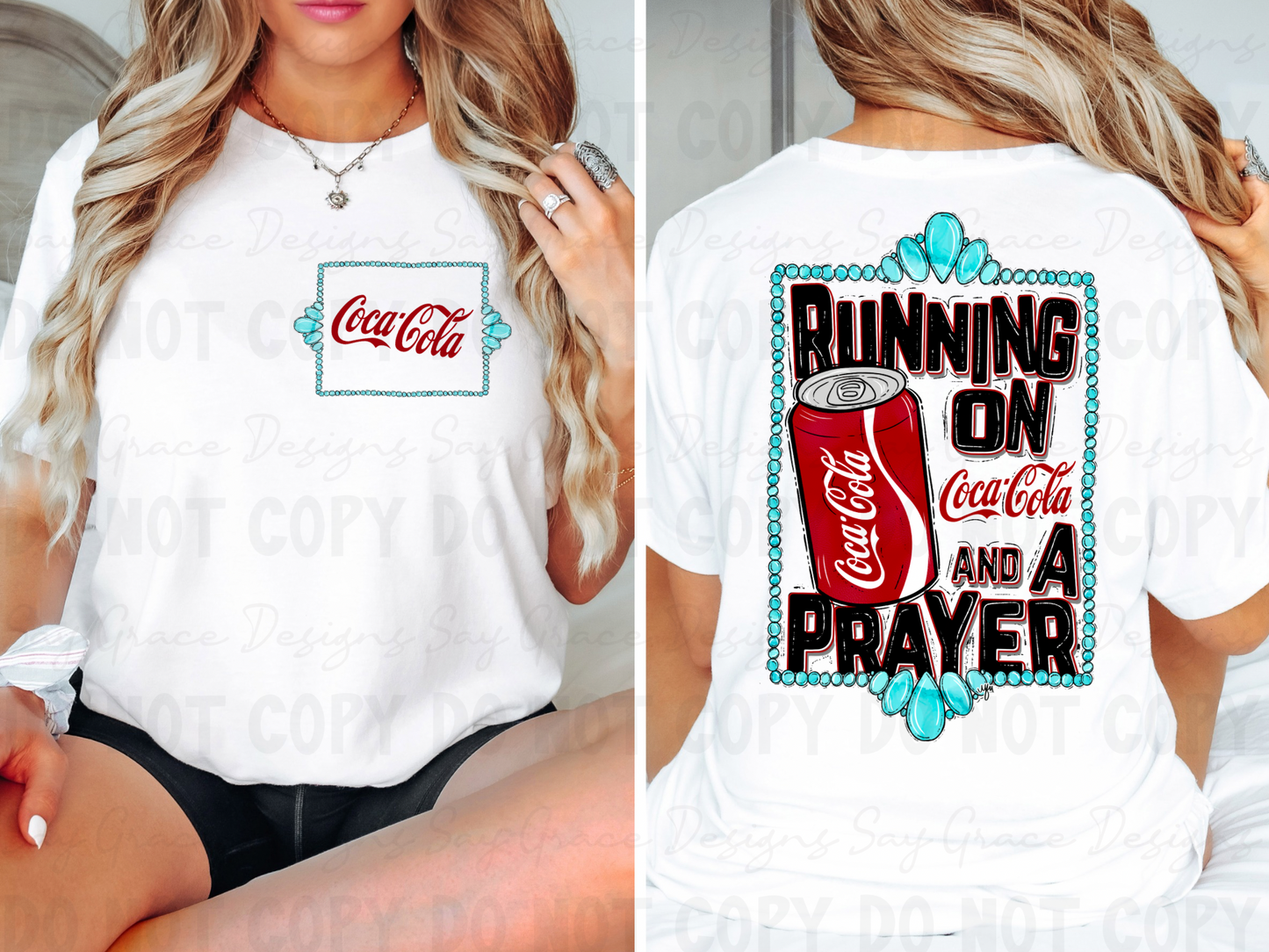 Running on Drink and a Prayer Turquoise (LOTS more options available)