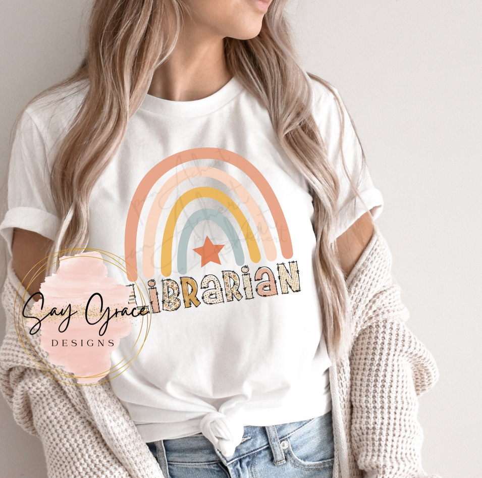 Librarian Rainbow Star