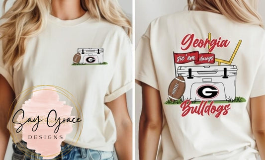 Cooler Football - Front and Back