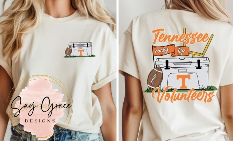 Cooler Football - Front and Back