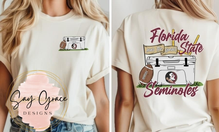 Cooler Football - Front and Back