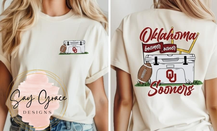 Cooler Football - Front and Back