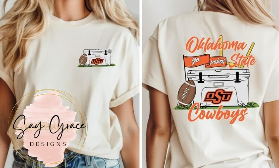 Cooler Football - Front and Back