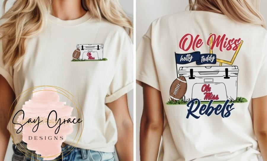 Cooler Football - Front and Back