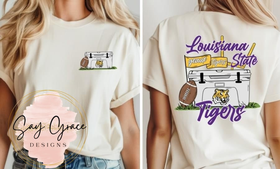Cooler Football - Front and Back