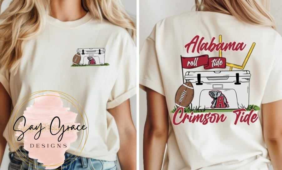 Cooler Football - Front and Back