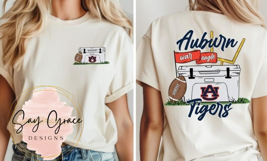 Cooler Football - Front and Back
