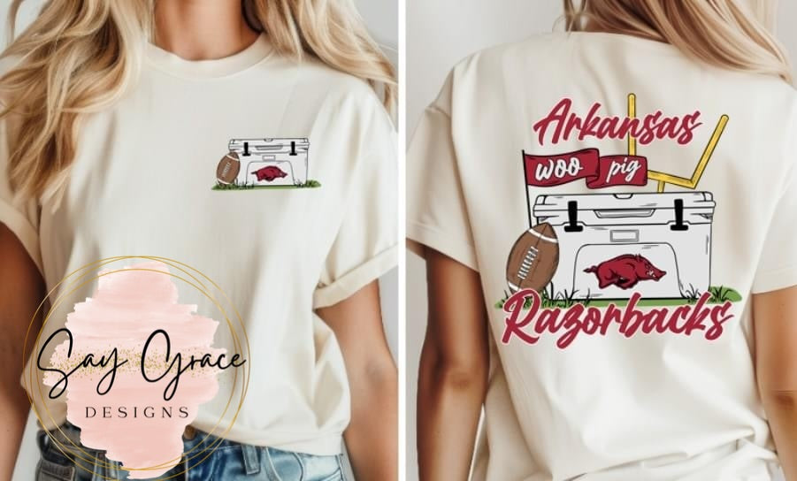 Cooler Football - Front and Back