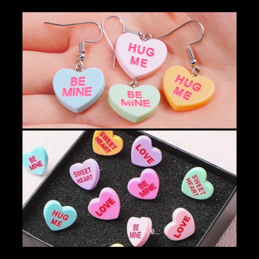 Conversation Heart Earrings