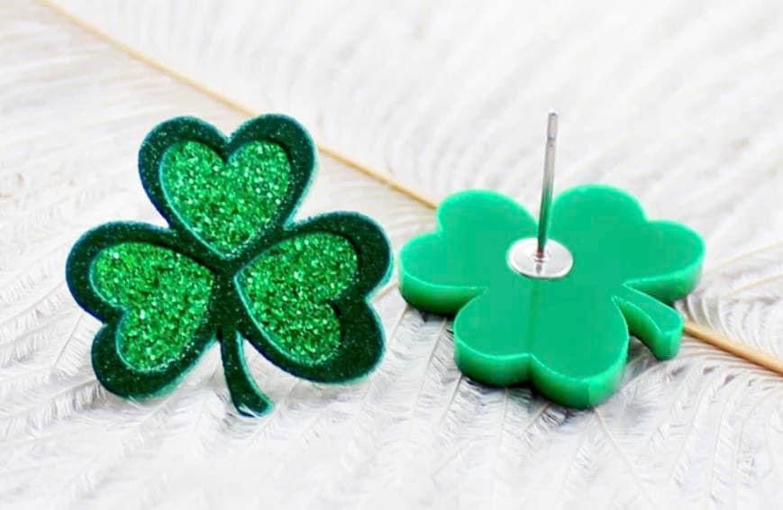 Shamrock Stud Earrings