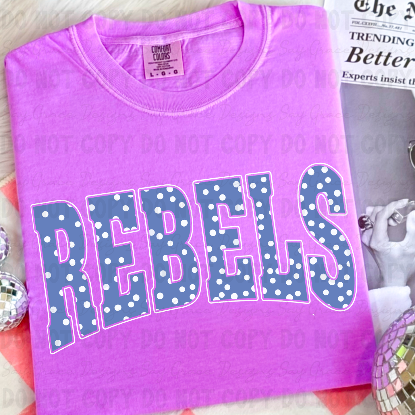 REBELS Varsity Polka Dot