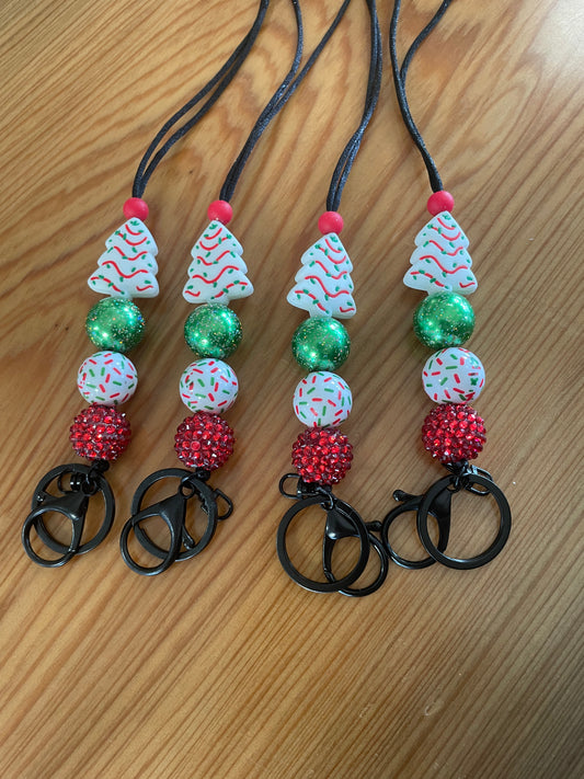 Christmas Snack Cake Lanyard