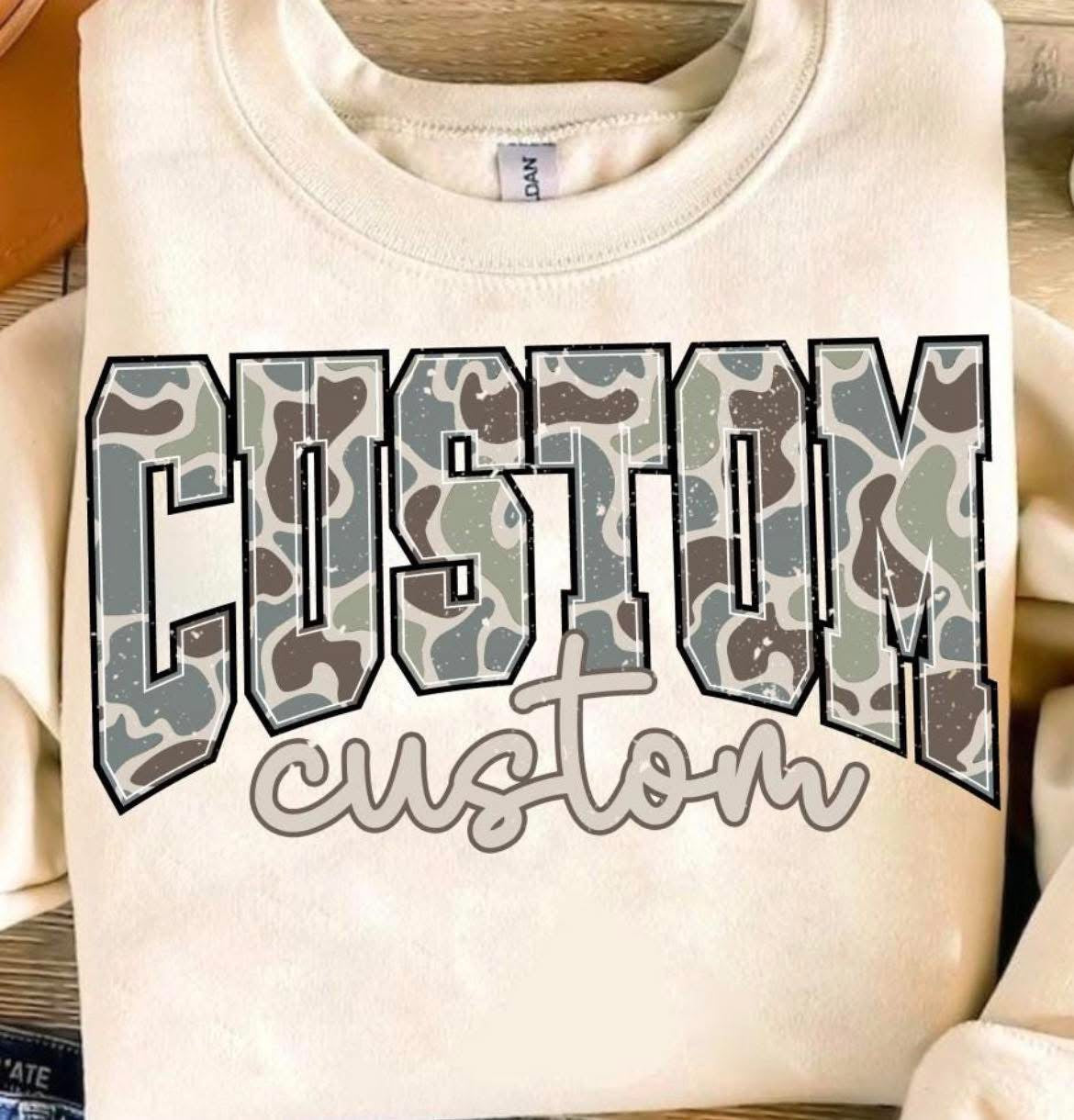 Camo Varsity Custom