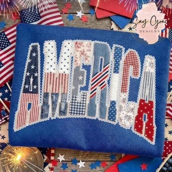 Faux Quilted America