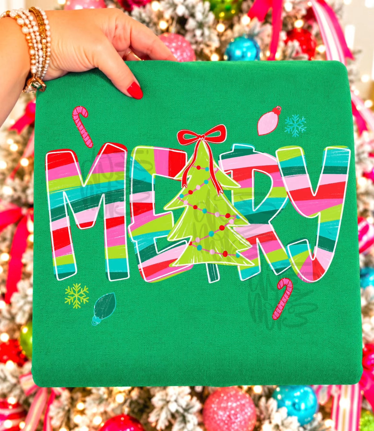 Merry Stripped with Tree