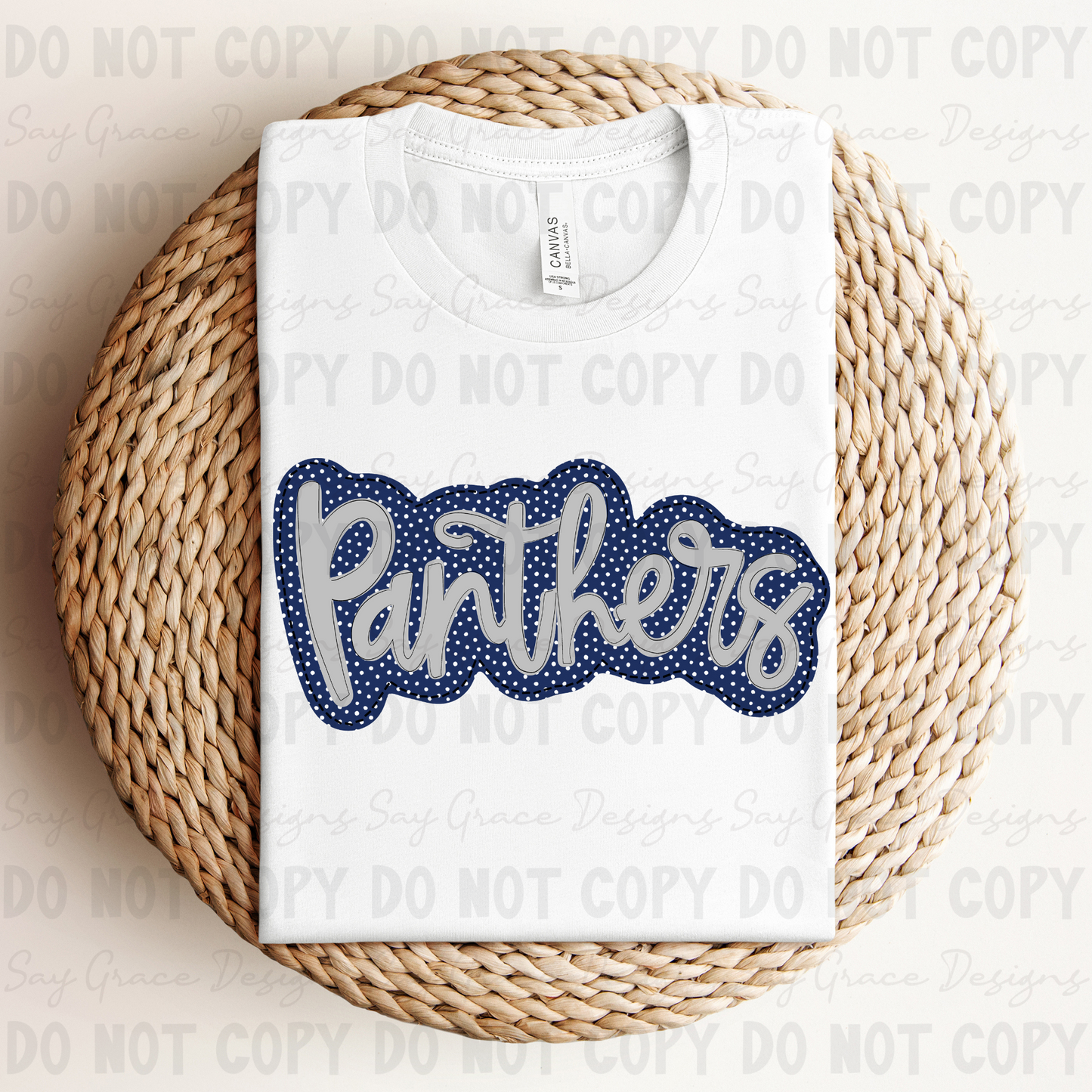 Panthers Polka Dot Background