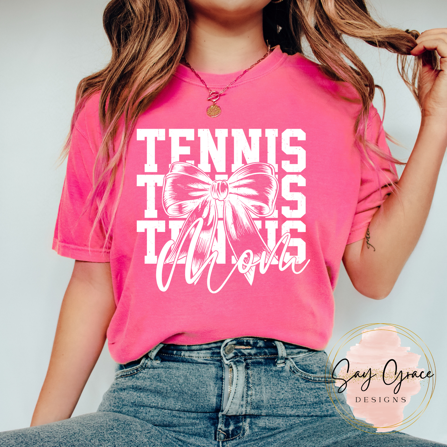Tennis Mom Bow