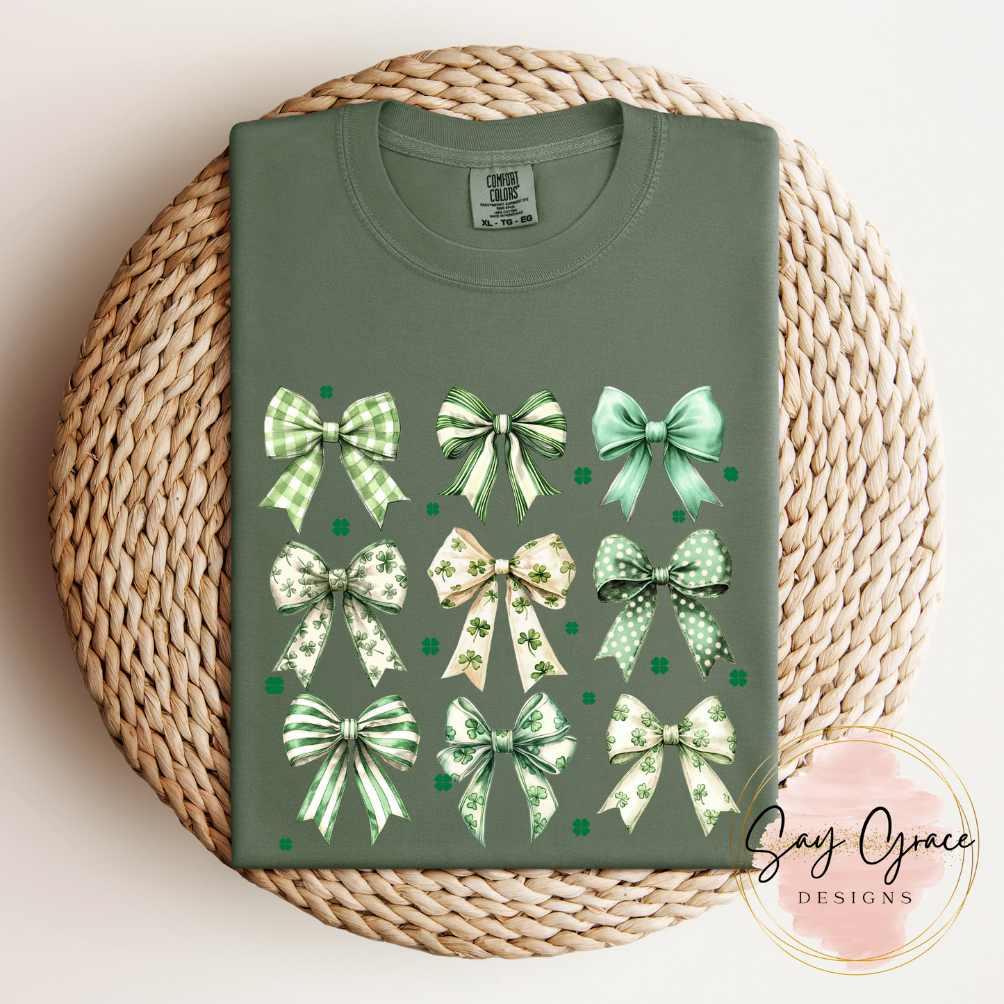 St. Patrick's Day Bow Collage