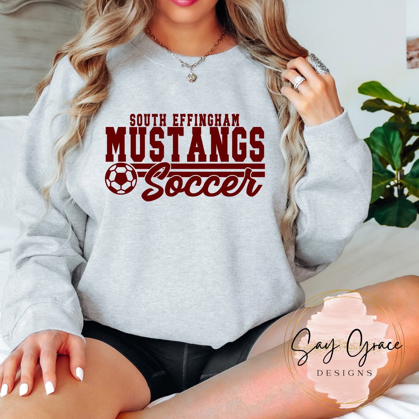 South Effingham Mustangs Soccer Maroon