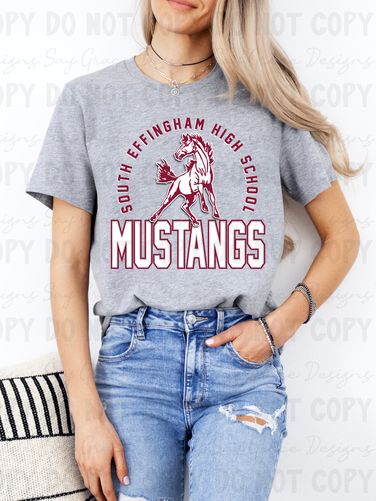 South Effingham High Name and Mascot Say Grace Designs