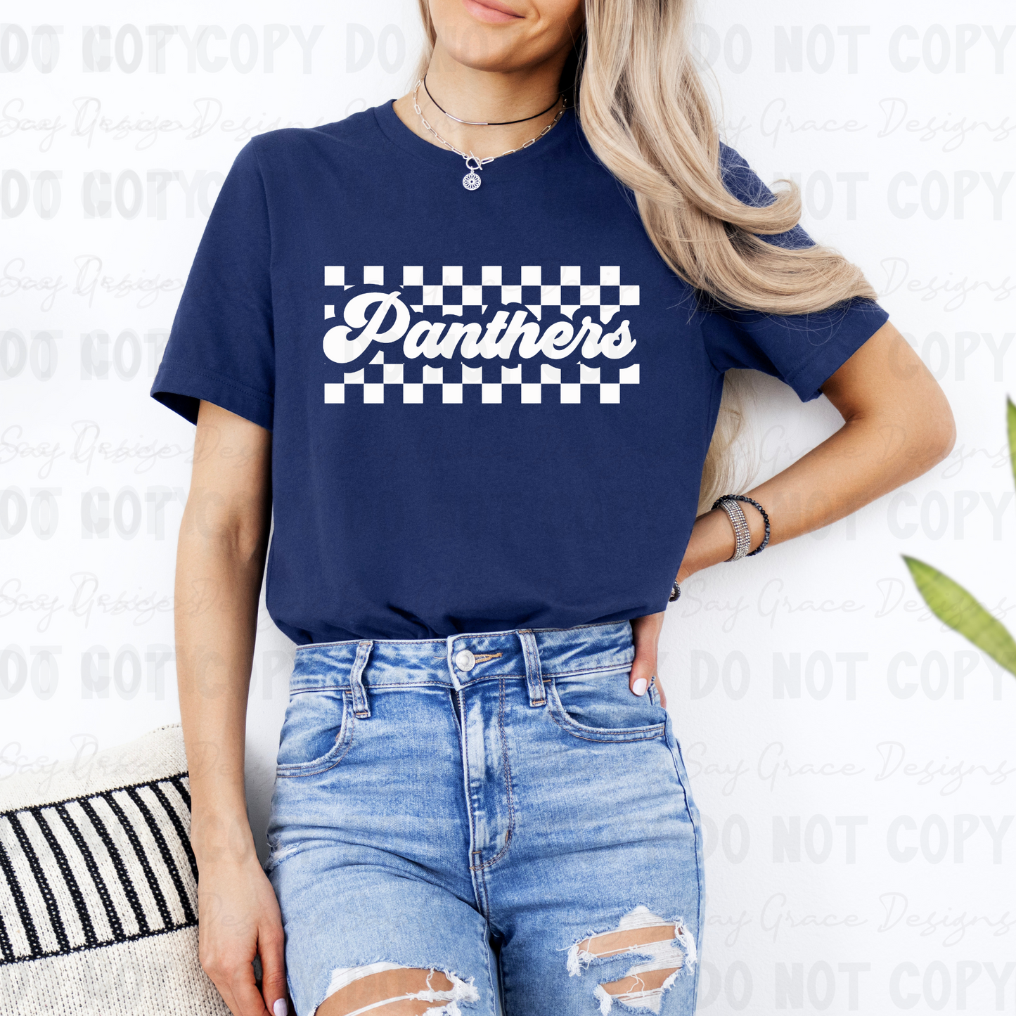 Panthers Checkered Rectangle