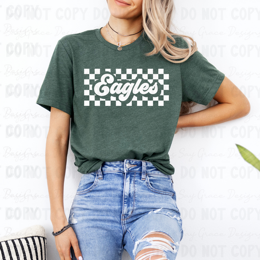Eagles Checkered Rectangle