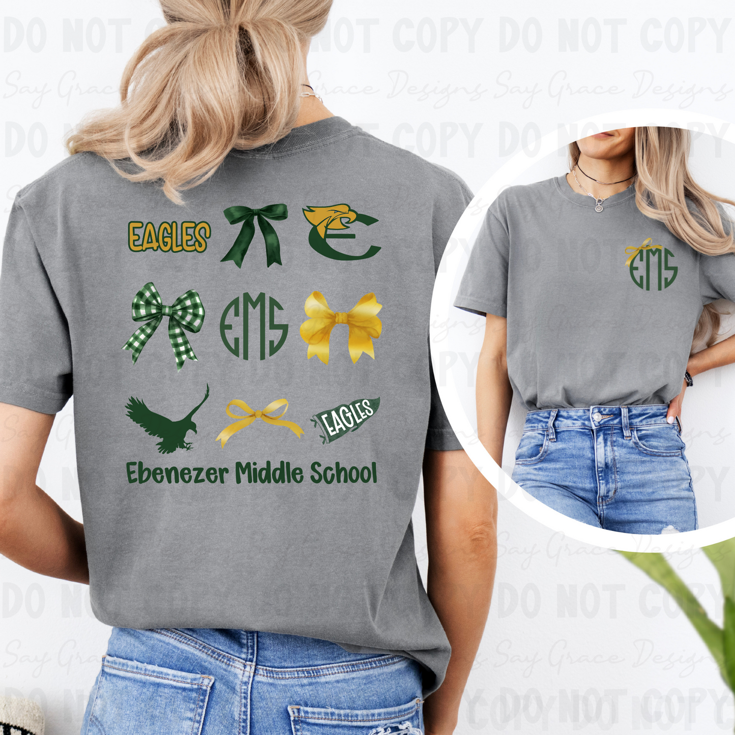 Ebenezer Middle Eagles Collage-Front and Back