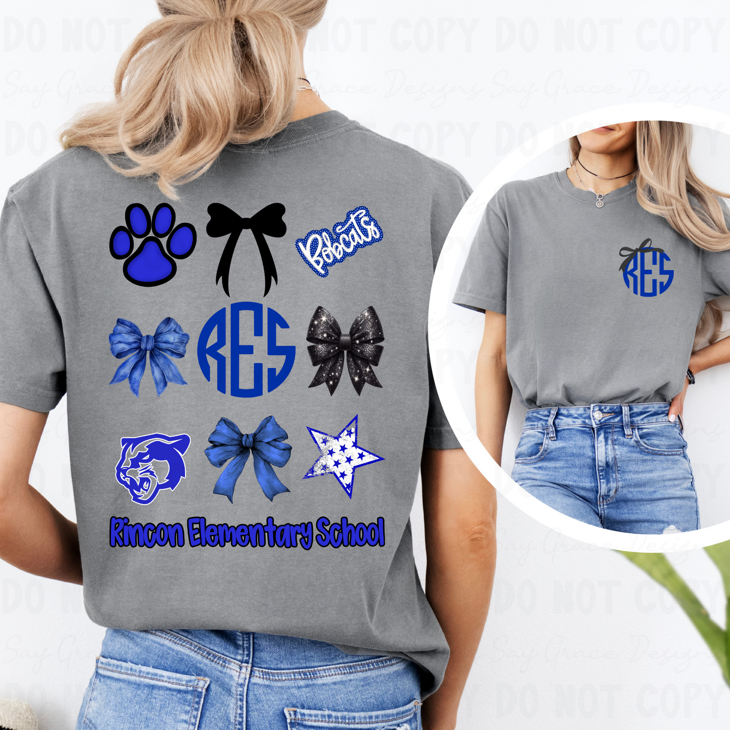 Rincon Bobcats Collage-Front and Back